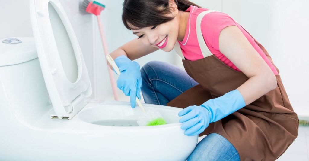 how to clean toilet